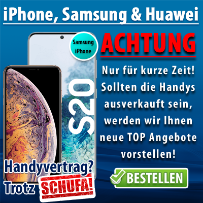Handyvertrag ohne Schufa iPhone Samsung Huawei 100% Zusage